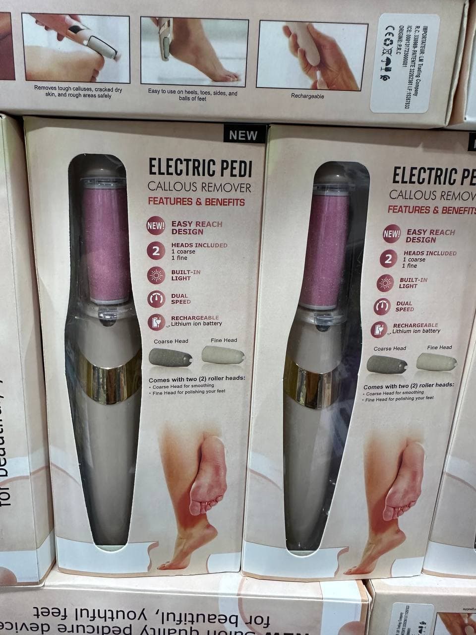 Ponceuse et lisseuse électrique pour les pieds