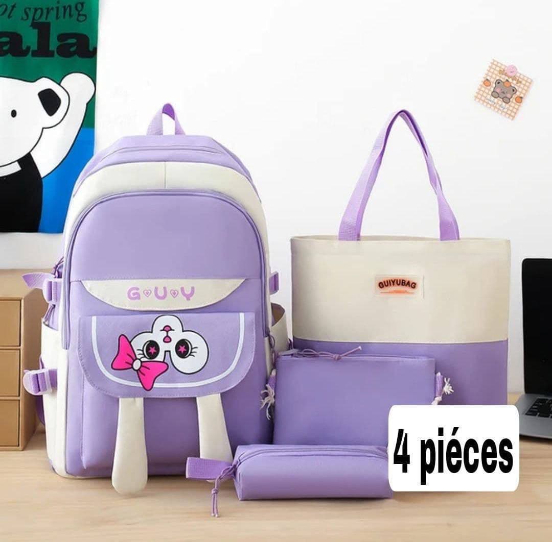 Ensemble de sacs scolaires multi-pièces (4 pièces)