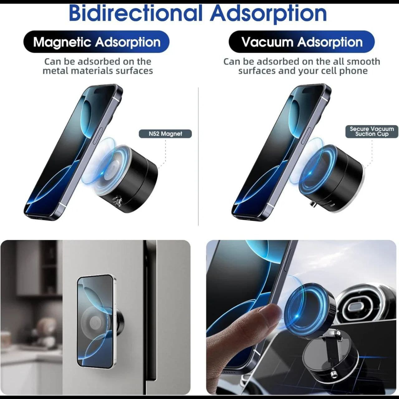 Support téléphone à ventouse puissante